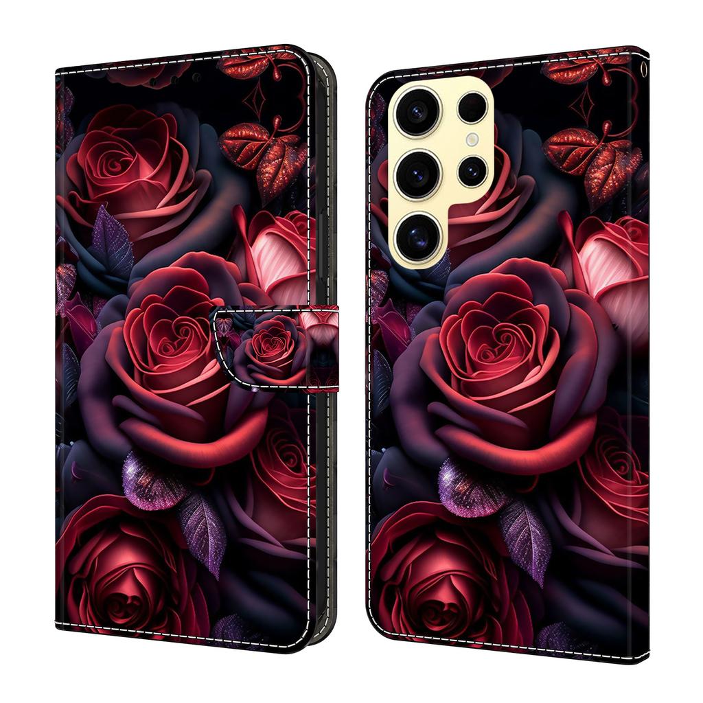 For Samsung Galaxy S25 Ultra Wallet Case Pattern Printing Stand Leather Flip Phone Cover