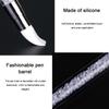 New 1/2/3PCS Dual-ended Silicone Sculpture Pen Nail Art Brushes Small Builder Gel Silicone Nail Brush Tool  XJS04
