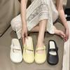 Women's Floral Baotou Half Slippers – Elegant, Versatile Flat Shoes for Summer