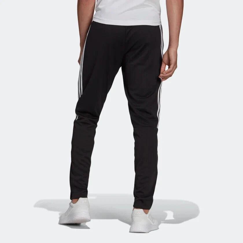 Adidas Elastic Waist Solid Color Logo Print Straight Casual Pants Men Bottoms Black H28909
