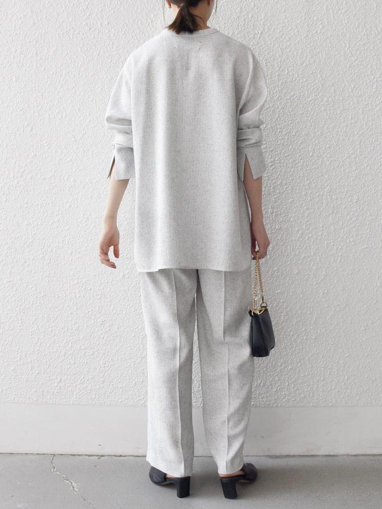 Ships Any Machine Washable Tweed-Like Marine Pants [Navy Blue] 723160034 Light Gray One Size