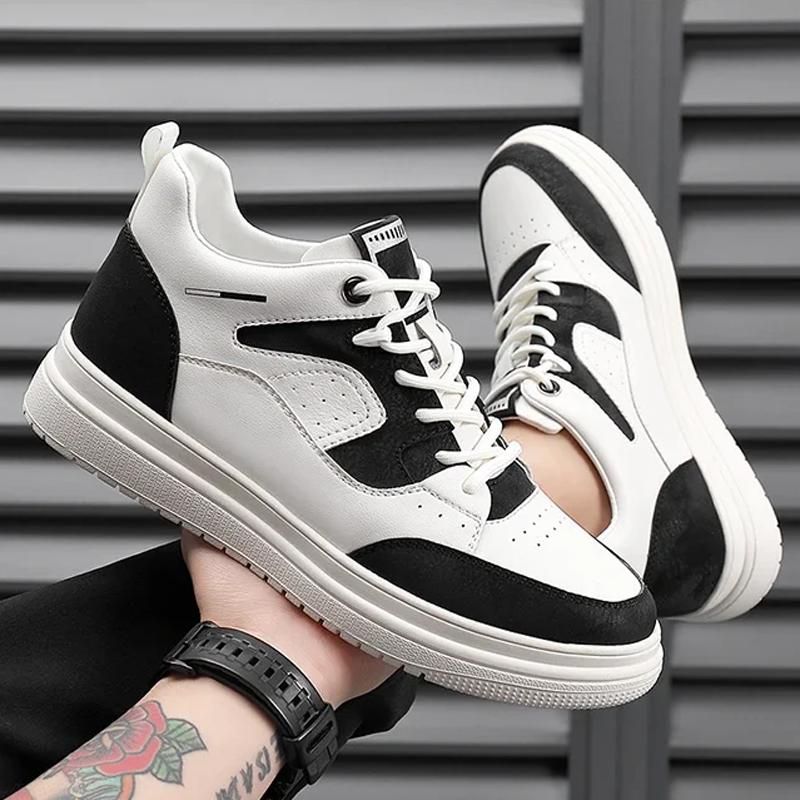 2024 Новые Кроссовки из коровьей кожи на толстой подошве для мужчин — фото 6