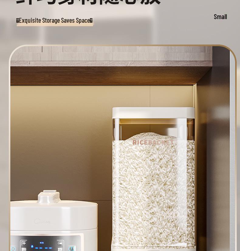 Household Food-Grade Sealed Rice & Flour Storage Container – Insect & Moisture Proof