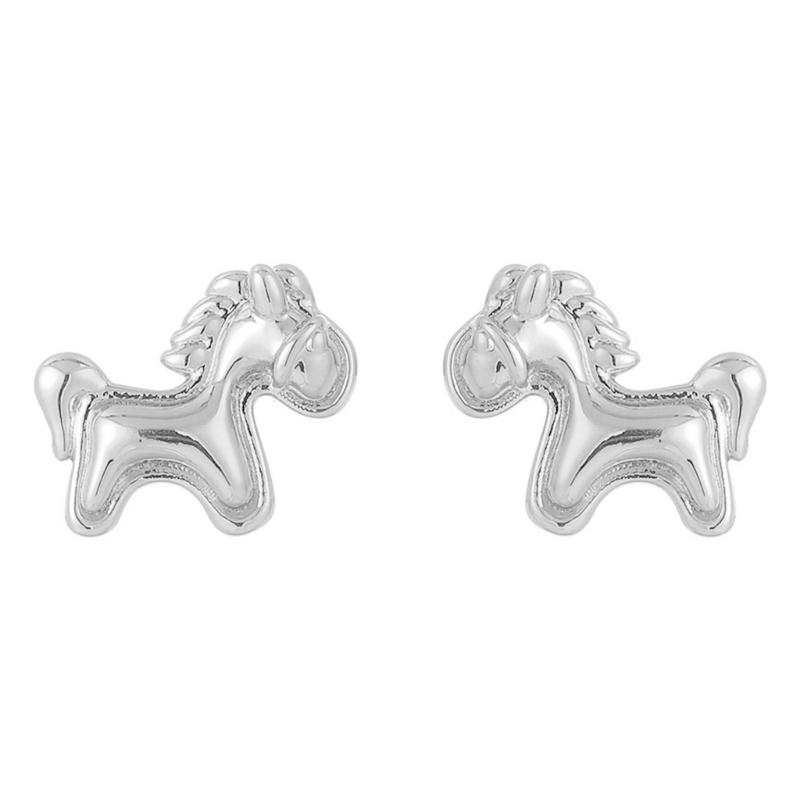 Horse Designs Studs Earrings In Sturdy Alloy Metal for Fashionable Women Jewelry Accessory