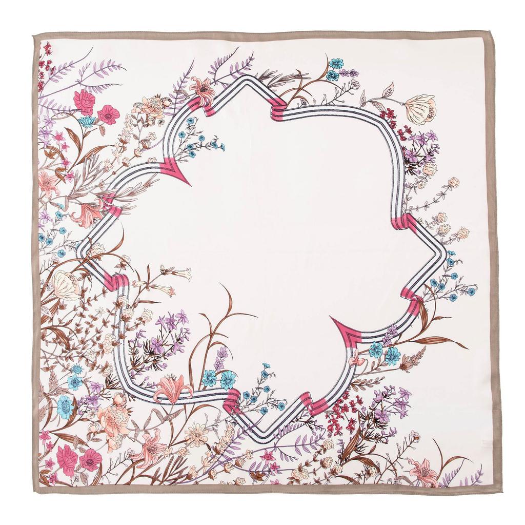 Mulberry silk scarf  new retro winter beautiful ginkgo printing four seasons shawl sunscreen dual-purpose