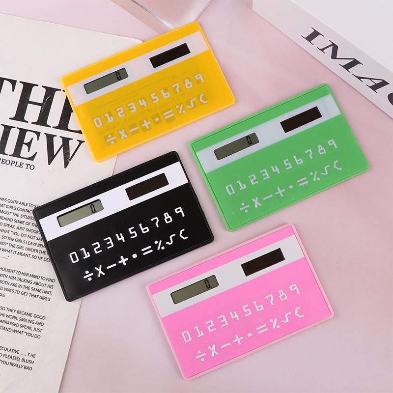 Solar 8 Digit Calculator Student Mini Calculator Portable Slim Calculator Stationery Math Toys School Electronics Calculator