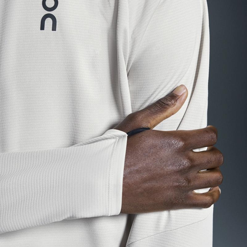 On Climate Zip Hoodie Running Jacket Men Jacket Silver 1ME10250296