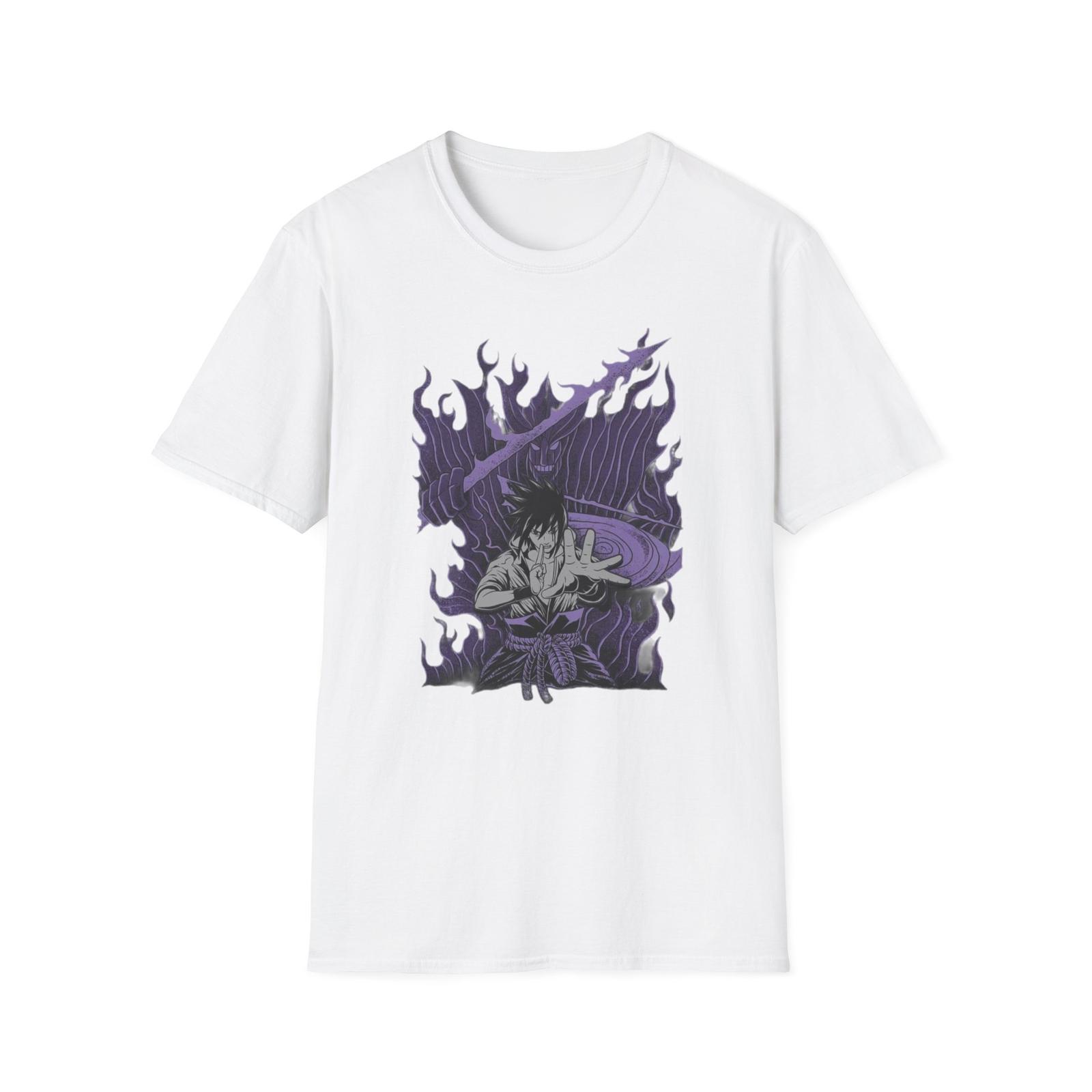 Dark Sazuke Uchiha with Susano Tee, Unisex JL Anime T-Shirt Softstyle, Gift S разноцветный