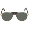 Cartier Grey Polarized Pilot Unisex Sunglasses Ct0096s 002 61