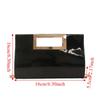 Metallic PU Leather Crossbody Bags Elegant Chain Shoulder Bag Gift Women Evening Clutch Bag  Daily