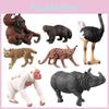 High Quality Pvc Zoo Animal Models Including Wild Boar Ostrich And Gorilla Figurines