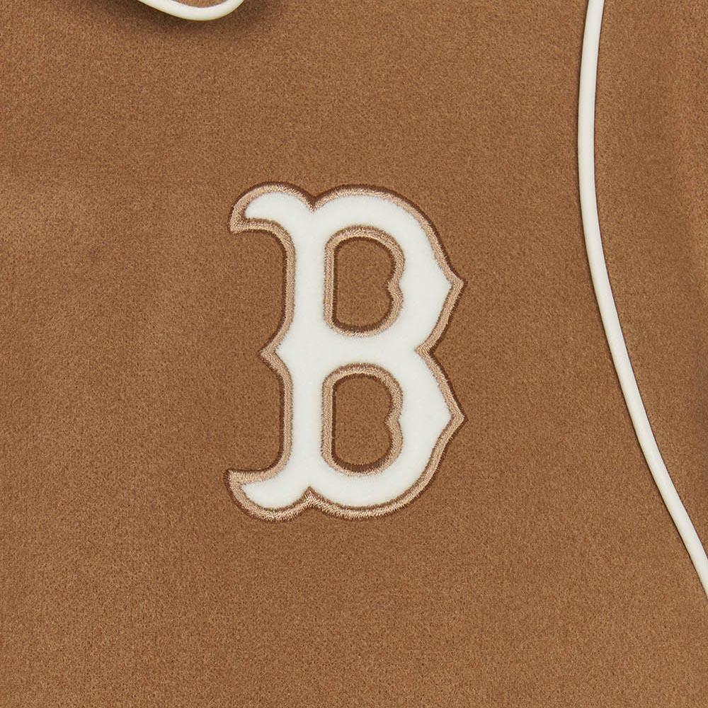 New MLB Boston Red Sox Jackets & Coats Women's Beige Yellow 3FJPV1046-43BGS