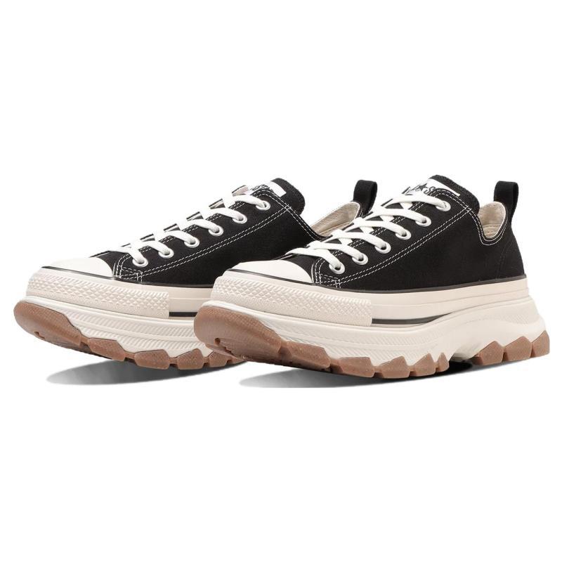 Converse All Star Trekwave Round-toe Lace-up Low-Top Canvas Shoes Unisex Black & White