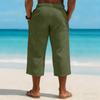 Pantaloni a gamba dritta cropped sportivi e casual da uomo