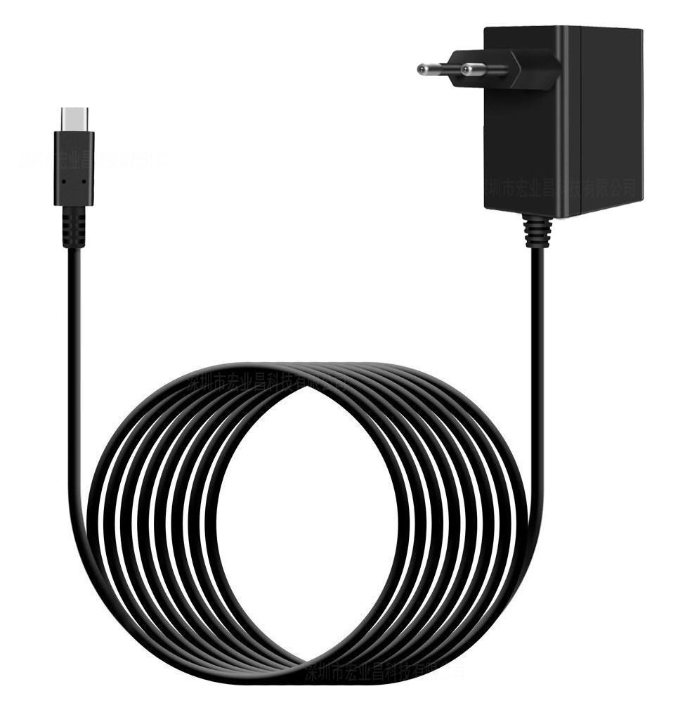 UK Plug AC Adapter Charger For Nintendo Switch / OLED Type C USB Wall Charger