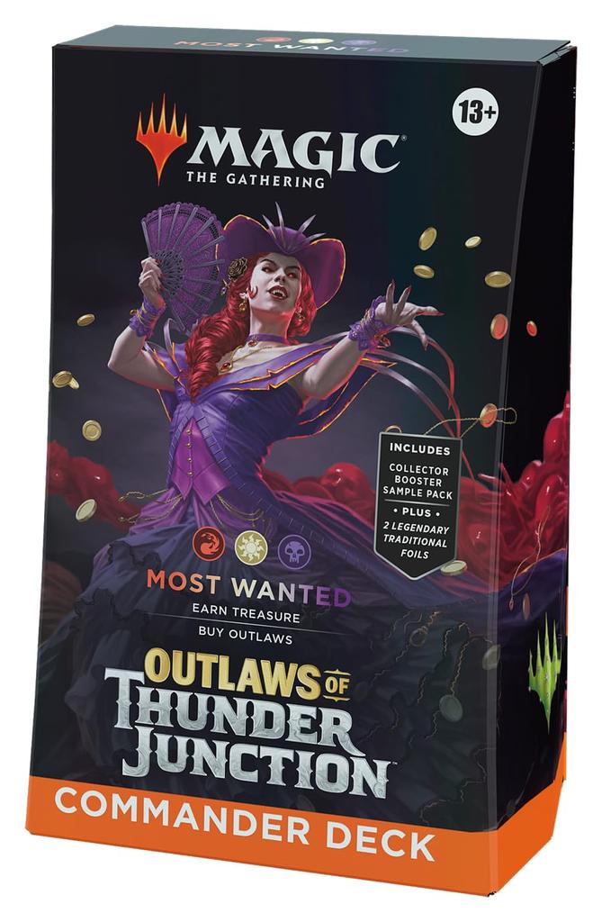 Magic: The Gathering Thunder Junction Outlaws Commander Deck "Most Wanted" English MTG Trading Card Wizards of the Coast OTJ D32630000