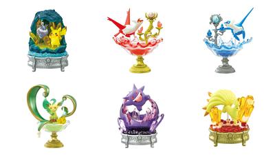 Pokemon GEMSTONE COLLECTON Shining Mysterious Miracle 1 Box H120 X W145 X D215mm ABS Re-Ment Approx. ATBC-PVC,
