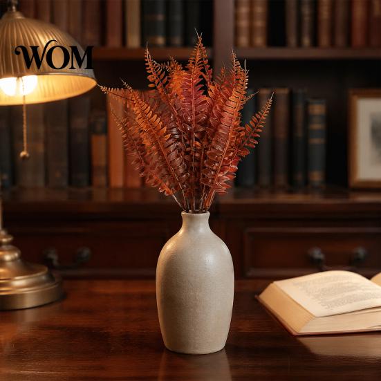 Natural Looking Fake Leaves Autumn Artificial Flowers Bouquet, Realistic Plastic Floral Arrangement with Layered for Home Decor And Vines Farmhouse