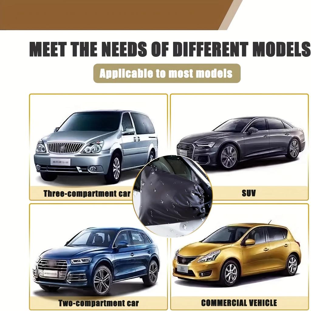 2pcs Car Rear View Side Mirror Protective Cover Auto Side Mirror Protective Frost Guard Snow Rain Covers Exterior Mirror Covers