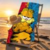 Garfield Print Beach Towel Design, Soft, Lightweight. for Home Bathroom, Spa, Pool, Yoga, Surfing, Camping, Gift for Family, Friend