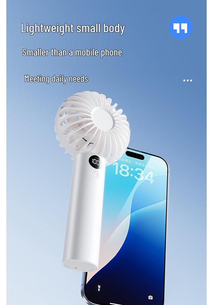 Rechargeable Mini Handheld Fan with USB Charging and Long Battery Life