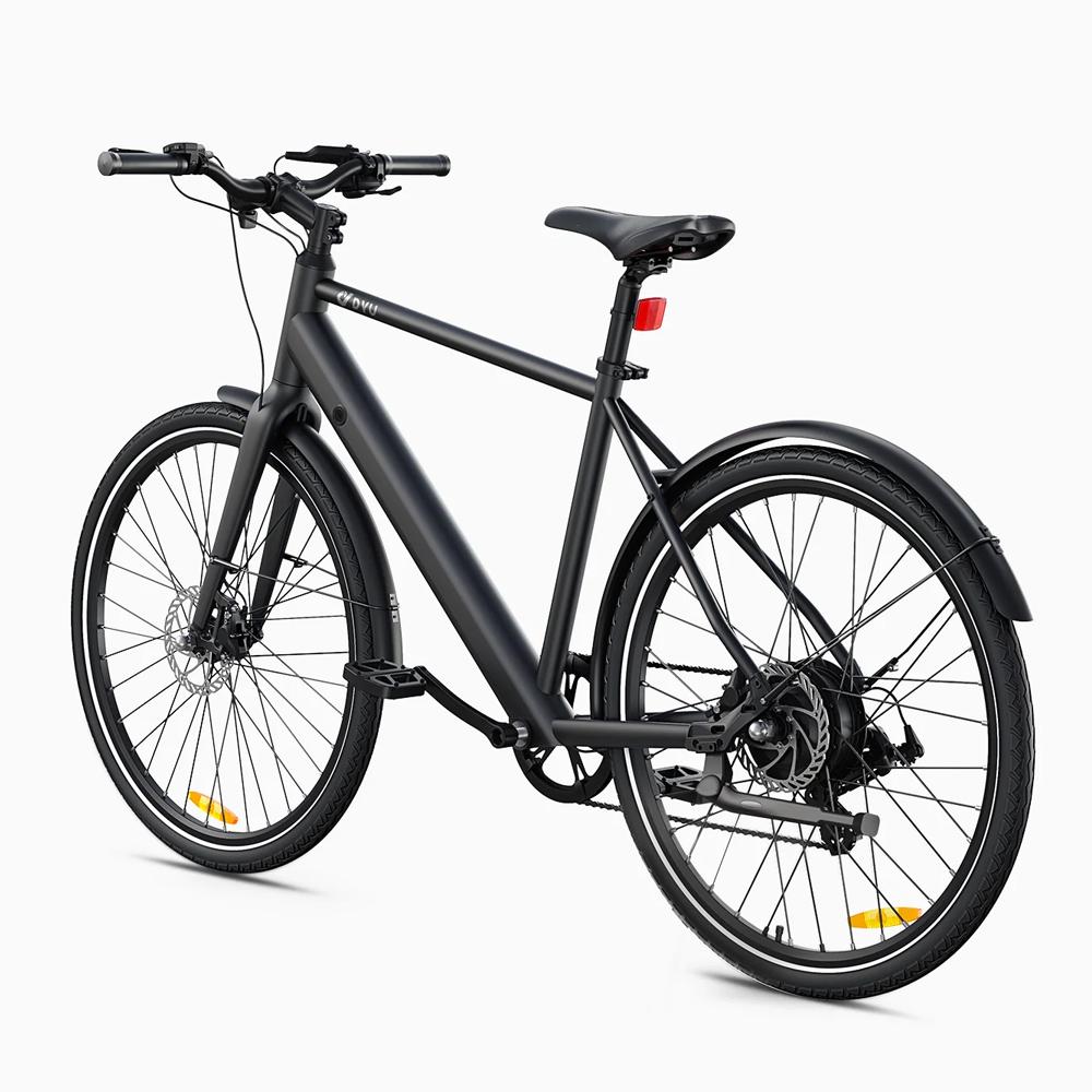 Electric Bike DYU 250W Motor City Ebike 36V 9AH Max Range 100Km Load 120Kg Black Str0ll