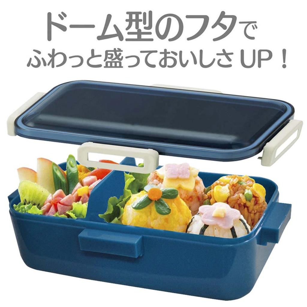 Skateboard Lunch Enkel Tillverkad för med Låsning för Diskmaskin och Mikrovågsugn Havsblå Låda, 530ml, Nivå, Japan, Kvinnor, 4-Punkts Läckagesäker Förvaring,