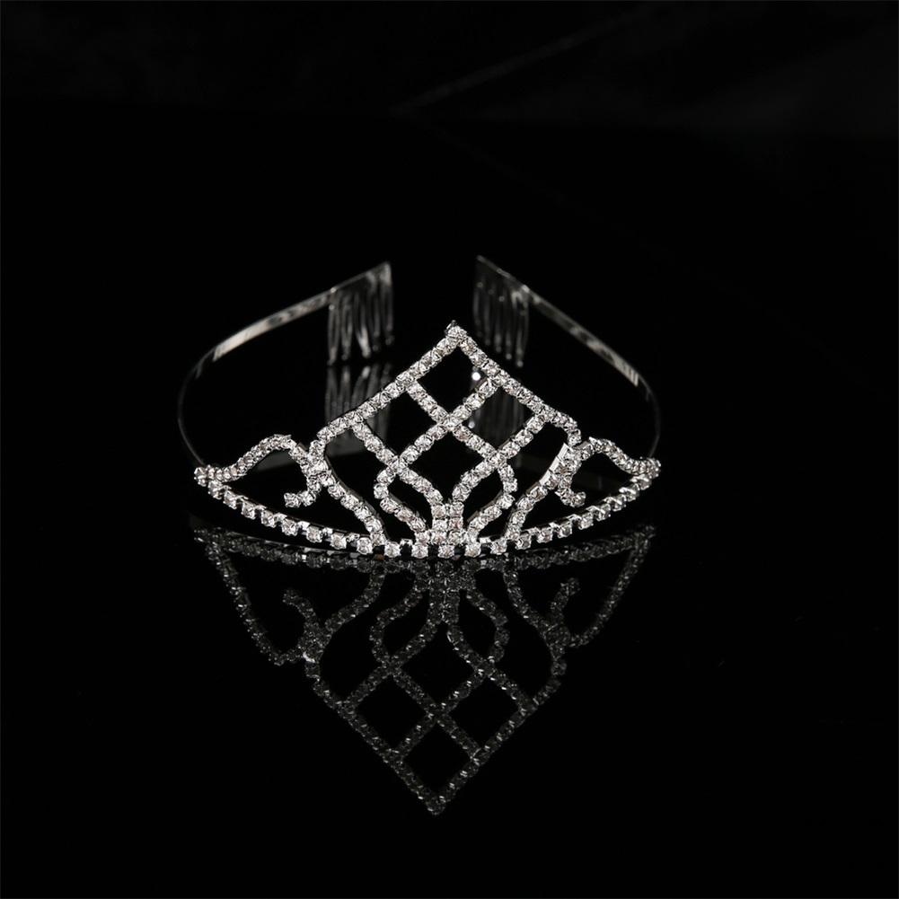 Блестящая женская принцесса свадебная корона свадебный хрустальный венец головной убор — фото 7