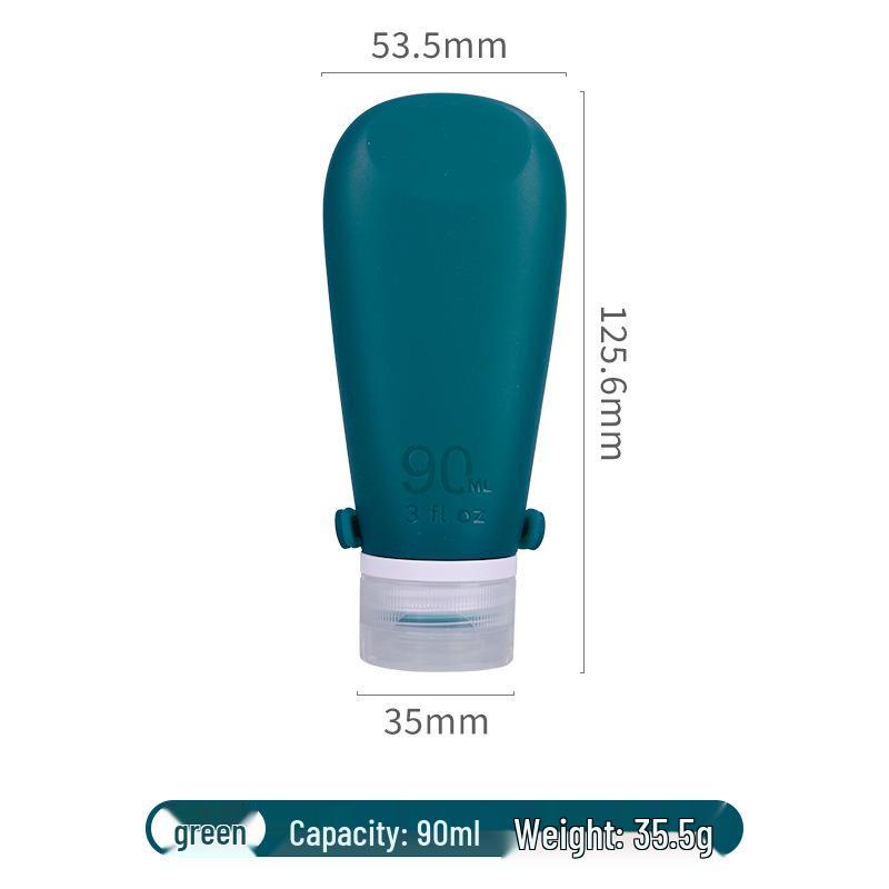 Bottiglie Ricaricabili in Silicone da Viaggio - A Prova di Perdite per Bagnoschiuma, Shampoo e Lozione