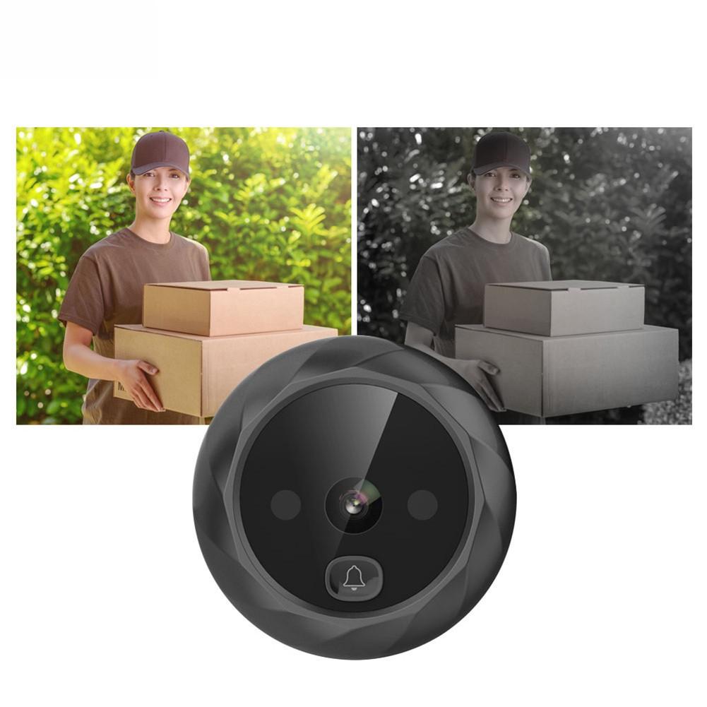 2.4 Inch Smart Digital Cat Eye Doorbell LCD 90 Degree Eye Electronic Peephole Doorbell Outdoor Infrared Camera Door Viewer