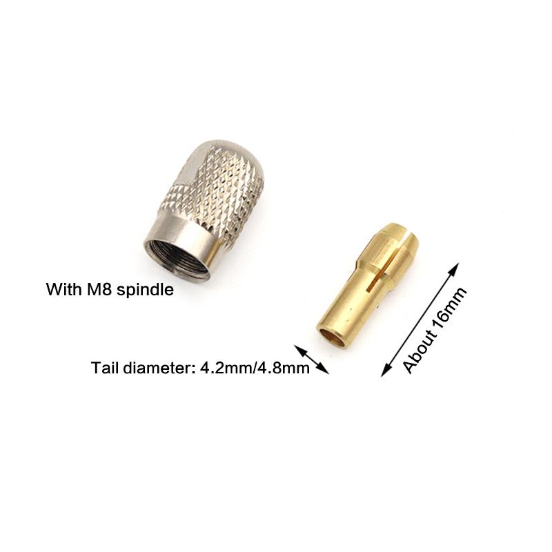 1Set Drill Chucks Adapter Mini Drill Chucks For Dremel Chuck Adapter Micro Collet Brass For Power Rotary Tool