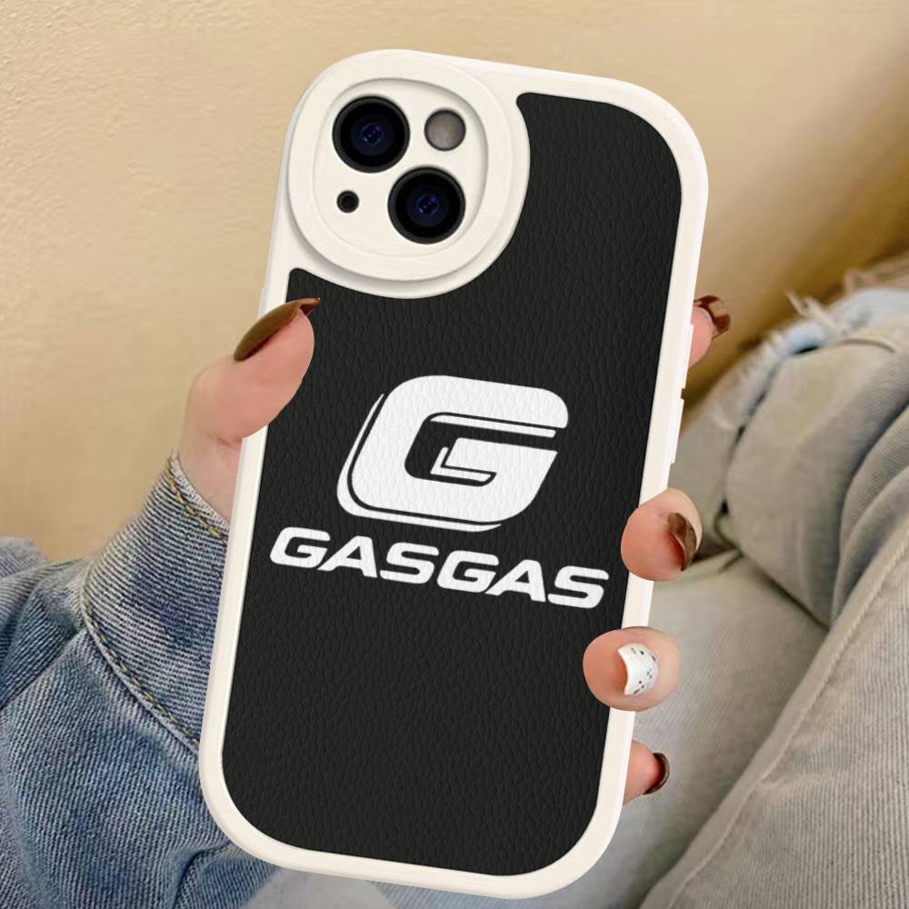

G-GasGas Red Motorcycle Leather Phone Case For IPhone 15 14 13 Pro Max 12 11 16 Plus Phone Cover iphone 11