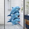 Cute Animal Window Cling Removable Cartoon Squirrel Raccoon Frog Panda Fox Glass Decals for Home Classroom Office Kids' Room Decor