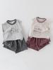 Baby Boy Sleeveless Cotton Vest & Shorts Set - Summer 2-Piece Outfit