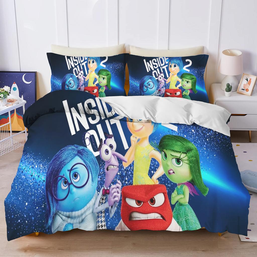 Inside Out Duvet Cover Set Comforter Bedding 3d Children'S Bedding Set 3-Piece 1 Quilt Cover King Size