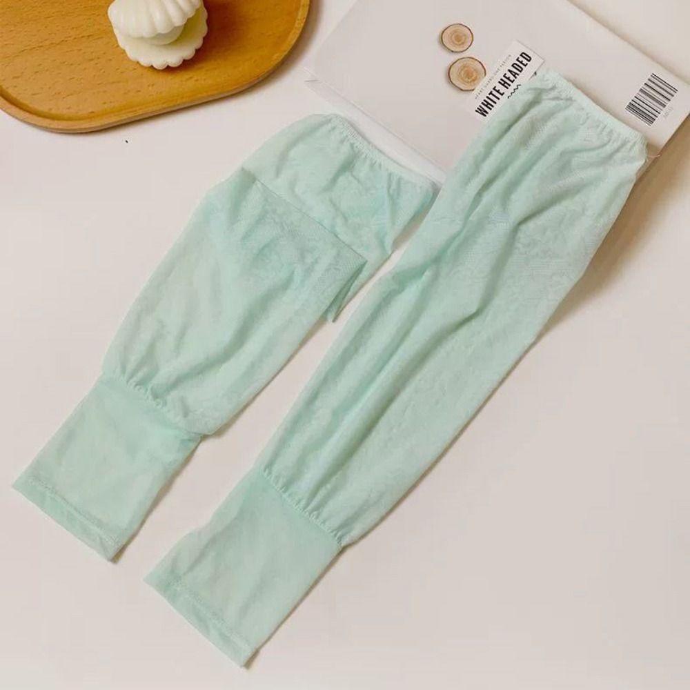 Anti-UV Sunscreen Sleeve Flower Cycling Gloves Breathable Lace Ice Silk Sleeves Driving