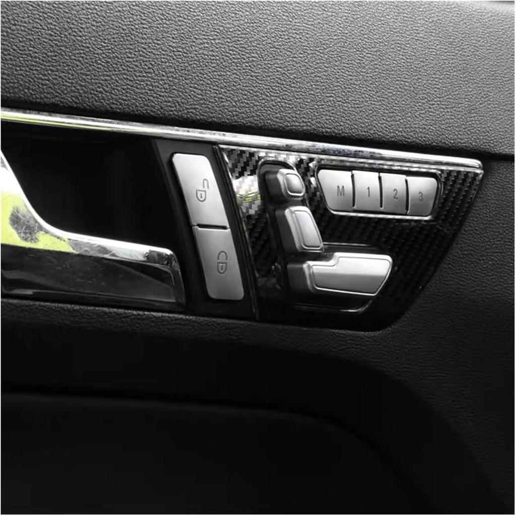Door Panel Trim Strip Sticker Compatible for Mercedes Benz E Class Coupe W207 C207 W20 E200 E260 E300 E350 2009-2016 Carbon/Silver Car Styling