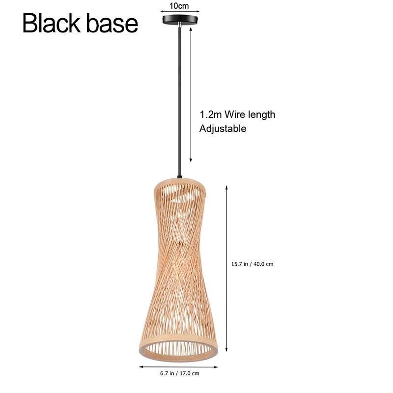 Japanischer Bambus-Kronleuchter im chinesischen Stil, Rattan-gewebte Hängeleuchte, Deckenlampe für Zuhause, Café, Bar, Dekoration, Restaurantbeleuchtung