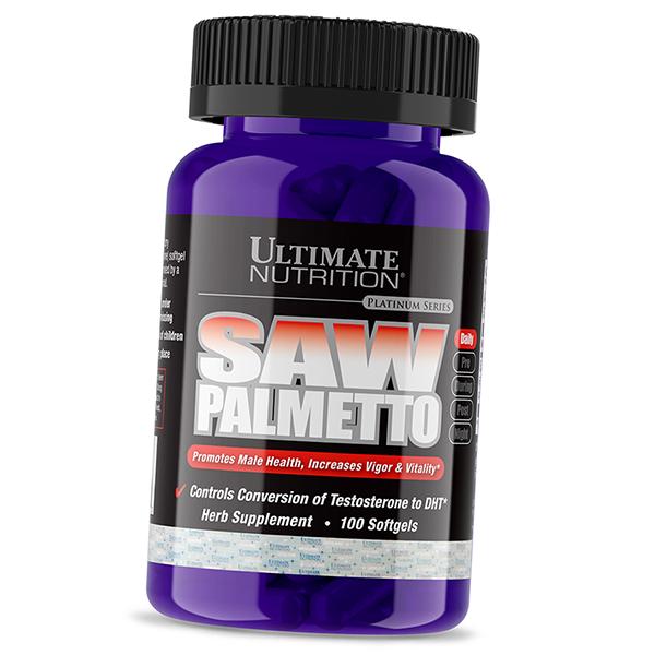 

Saw Palmetto Extract, Saw Palmetto, Ultimate Nutrition 100 softgels (71090001) 100softgels