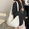 Large Capacity Bubble Shoulder Bag Pleated Cloud Pattern Tote Bag  Female