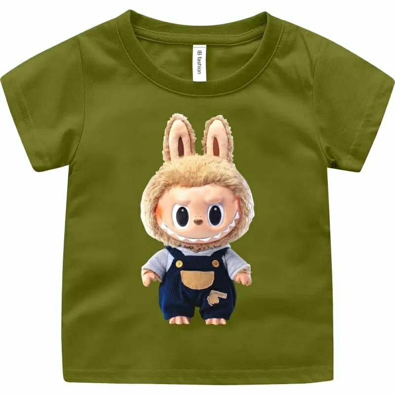 LABUBU Girls' T-shirts 3-16 Years Boys' T-shirts Unisex Children's Tops