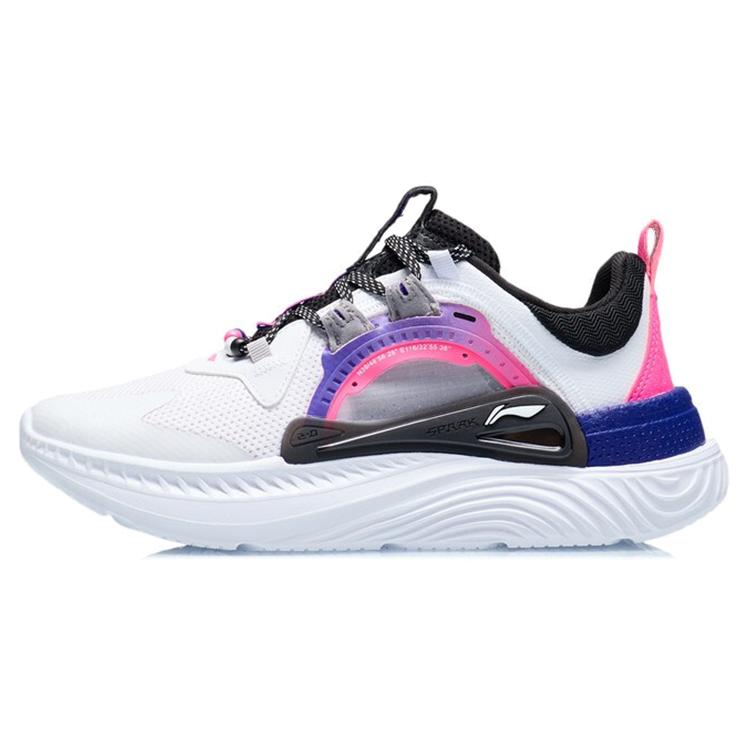 

Li Ning Spark Fashion Low top Casual Shoes Women s Pink Black White AGLR092-1 36
