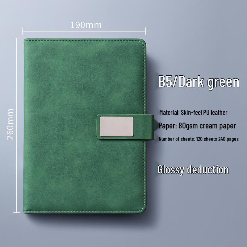 A4 Premium Leather Notebook for Business, Office, or Study - Customizable with Logo