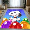 Süßer Snoopy Hund Cartoon Wohnzimmer Rutschfester Bereichsteppich Weicher Teppich für Schlafzimmer Kinderzimmer Spielzimmer Sofa, Heimdekoration Fußmatte Geschenk
