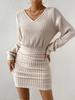 Abito Bodycon a Manica Lunga Girocollo in Ecopelliccia da Donna Autunno Inverno Nuovo