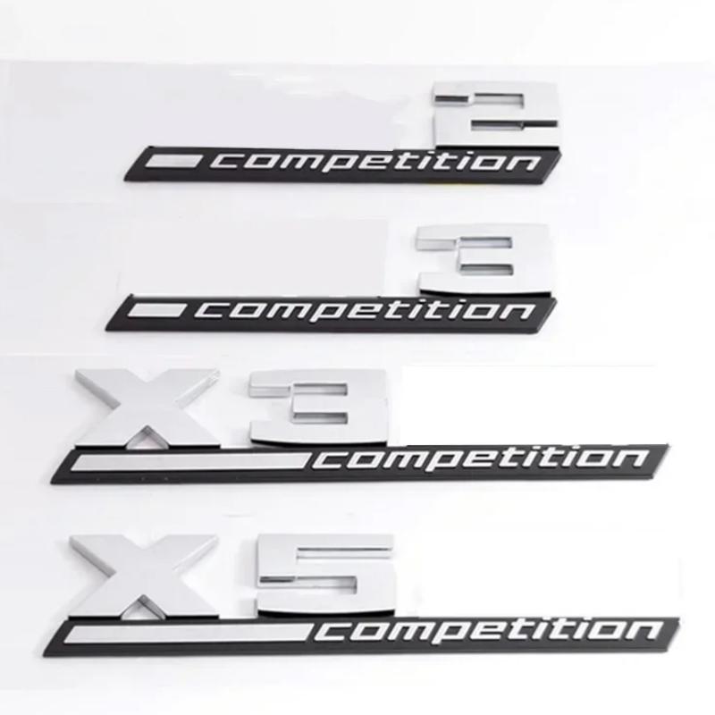 3D ABS COMPETITION Car Trunk Badge Emblem Thunder Edition Sticker For M1 M2 M3 M4 M5 M6 M7 M8 X1M X2M X3M X4M X5M X6M X7M X5
