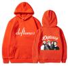 Deftones Hoodie Rote Rockband Merch Nu Metal Grunge Y2K Streetwear Unisex Langarm mit Bandfoto-Aufdruck