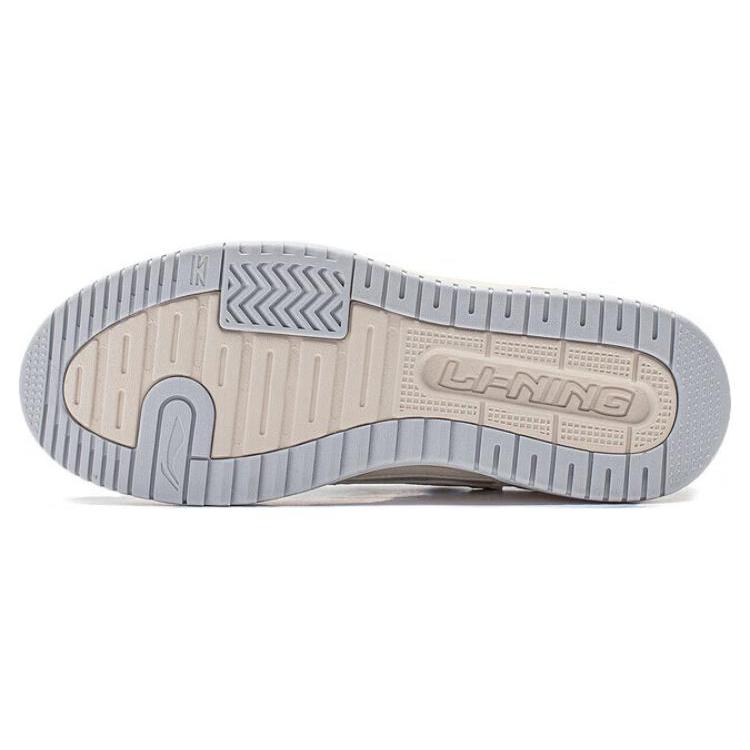 Li Ning Tianji 2.0 Comfortable Slip Resistant And Breathable Low top Skateboard Shoes Women's White Gray AGCT292-2