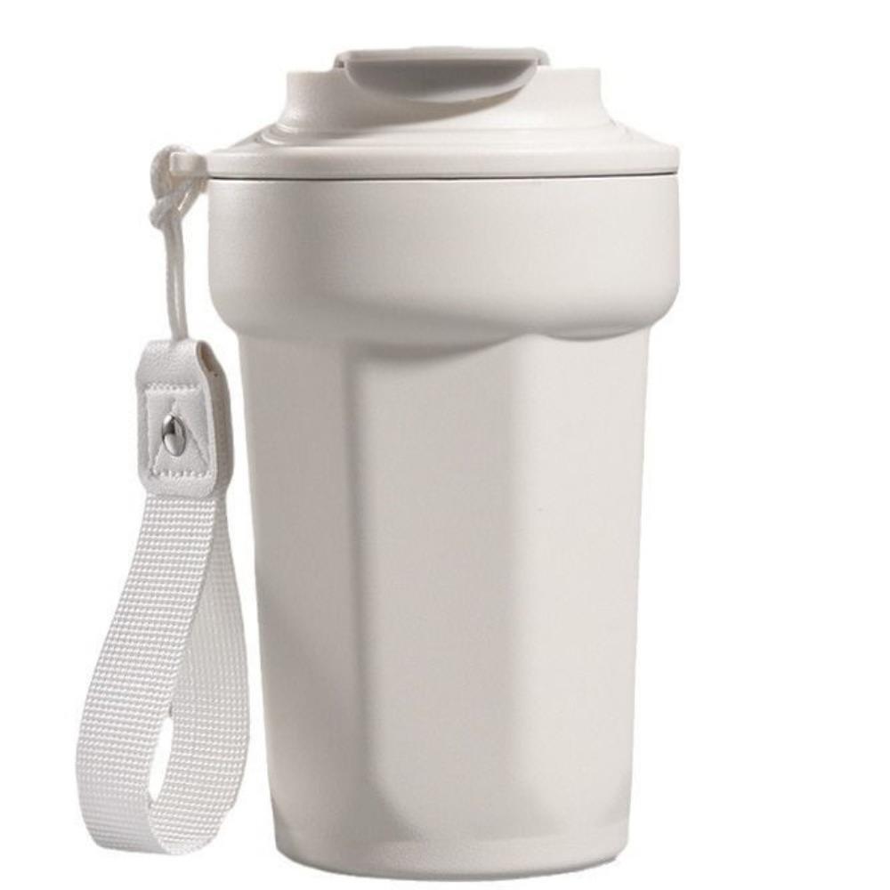 Stainless Steel Eight-Angle Coffee Cup with Lid Vacuum Insulated Cup Sports Cup  for Home Work