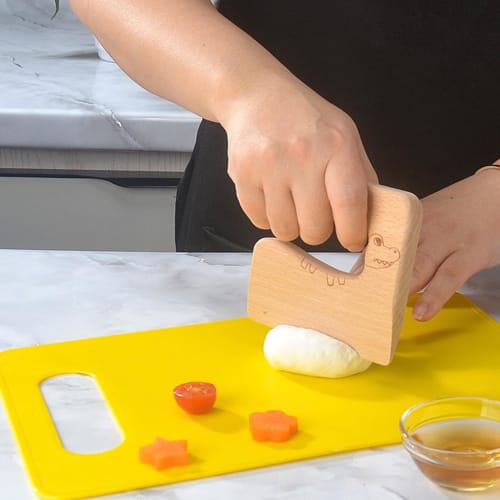 Montessori Kitchen Tools - Toddler Kitchen Accessories, Junior Chef Cooking Set | Montessori Kitchen Tools for Kids: Authentic Cooking Safety Knife Se